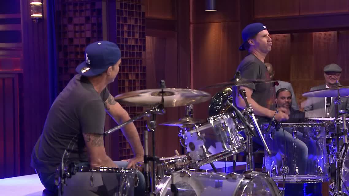 Will Ferrell and Chad Smith Drum-Off
