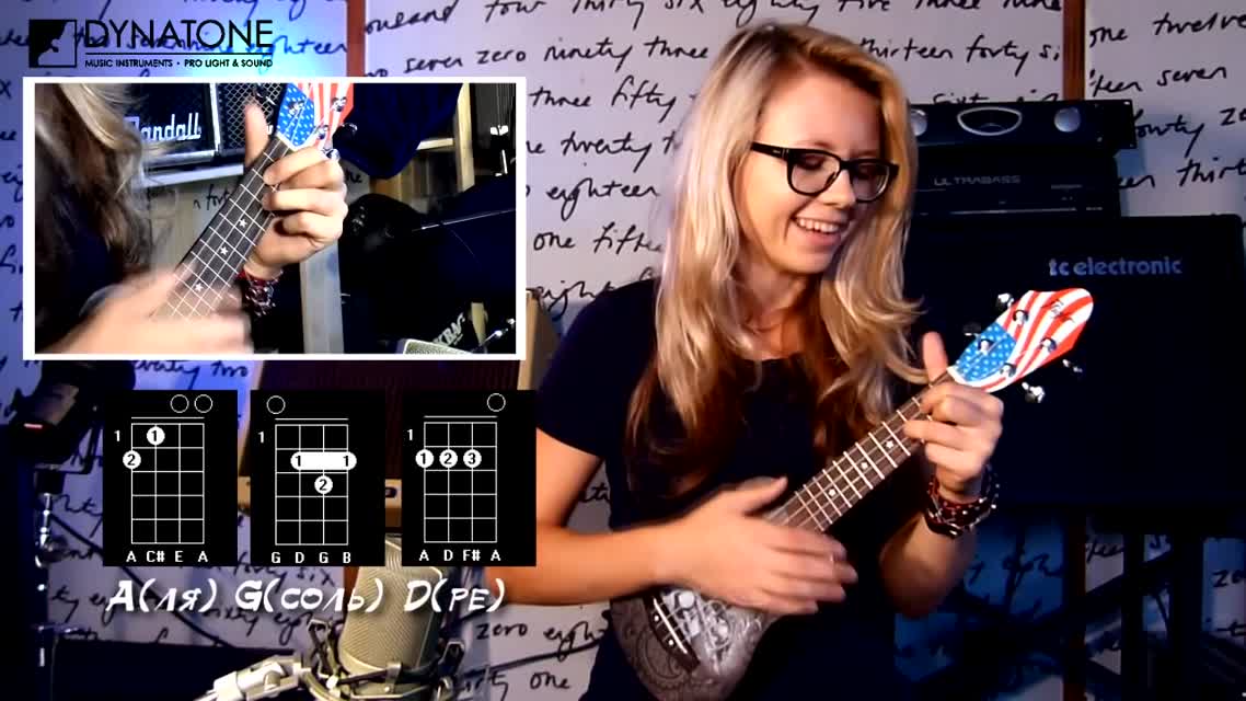 Ukulele Разбор #2 - AC-DC - Back in Black (tutorial ENG subs