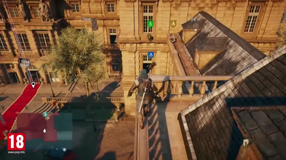Assassin's Creed Unity - Arnold Schwarzenegger 4-Player Co-op Gameplay (PS4Xbox One)