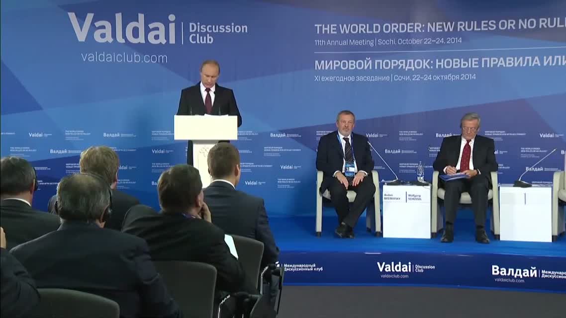 Путин об архитектуре пост-валдайского мира
