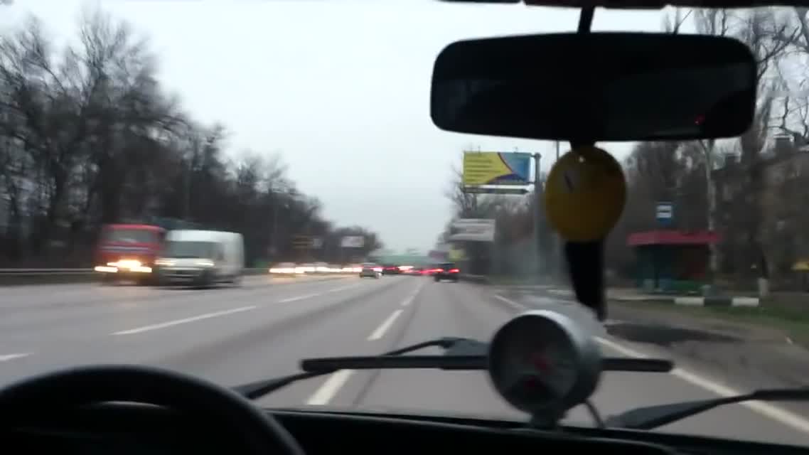 Ваз 2107 turbo на дороге. Пацаны довольны)