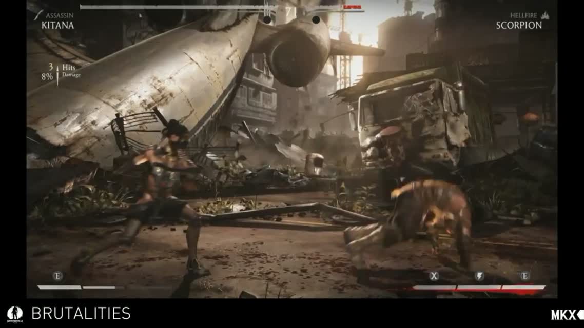 Mortal Kombat X - Kitana Brutality Gameplay - Mortal Kombat 10