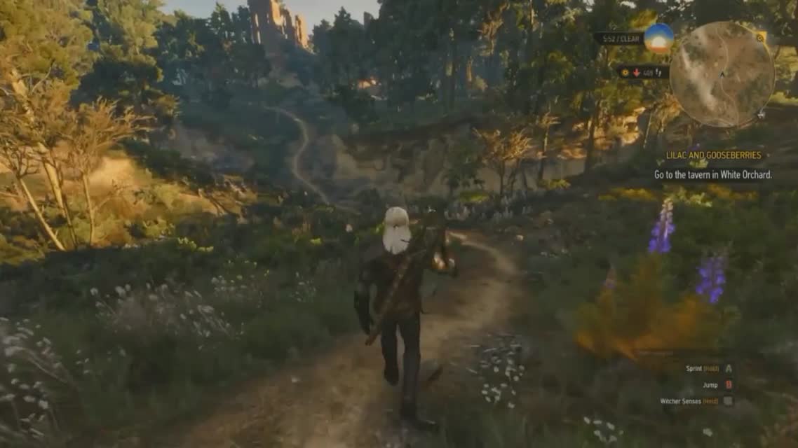 The Witcher 3 Gameplay - Combat, Spells, Open World, Sunrise