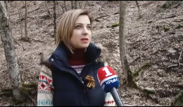 Наталья Поклонская. Акция 'Посади дерево' (15.03.2015 г.)