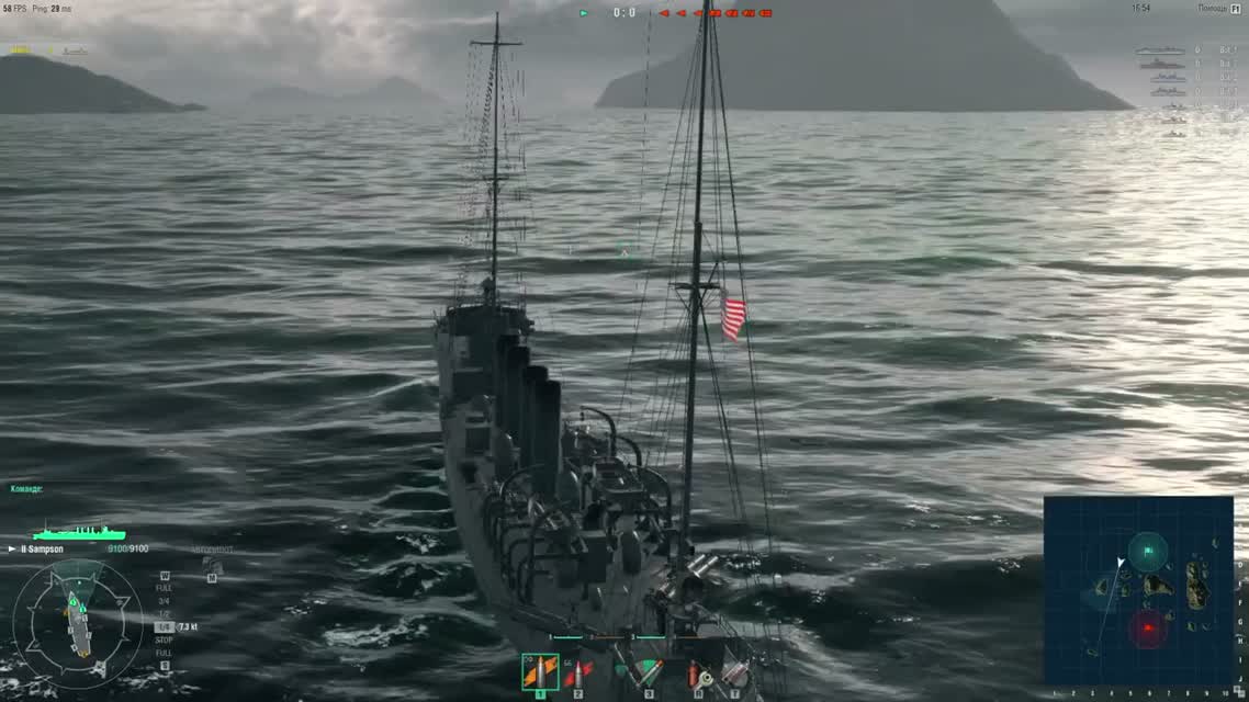 Worldofwarships Геймплей на подлодках