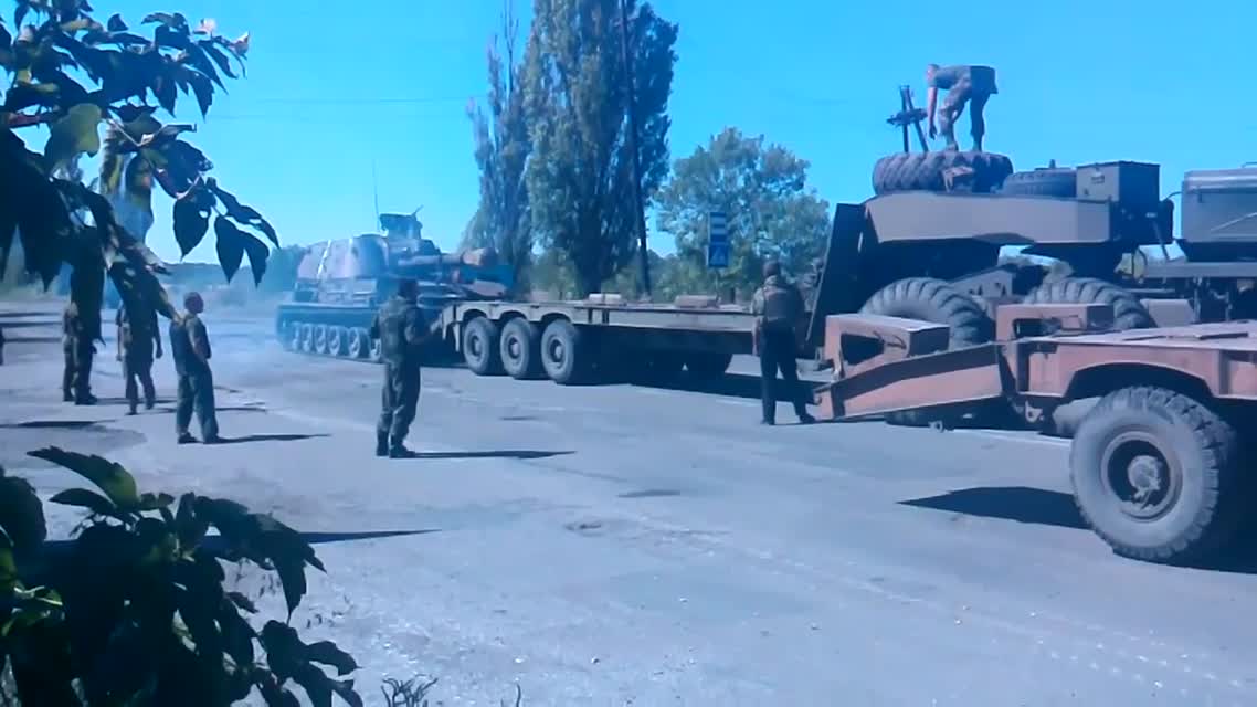ВСУ неудачная погрузка САУ на трал ЖЕСТЬ