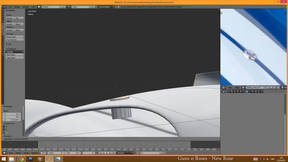 Speed modelling in Blender - Shelby cobra 427