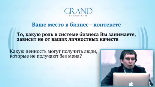Ваше место в бизнес контексте