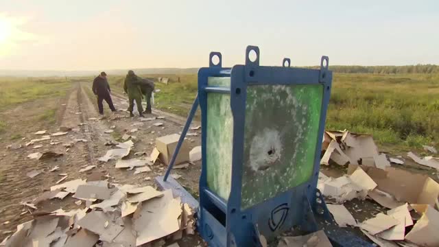 Бронестекло 400 мм против РПГ-7. 16' bulletproof glass vs RPG-7