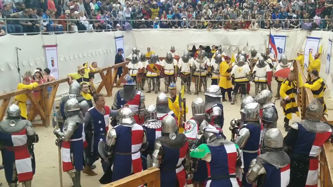 Battle of the Nations 2015 Final 21vs21 Russia vs USA