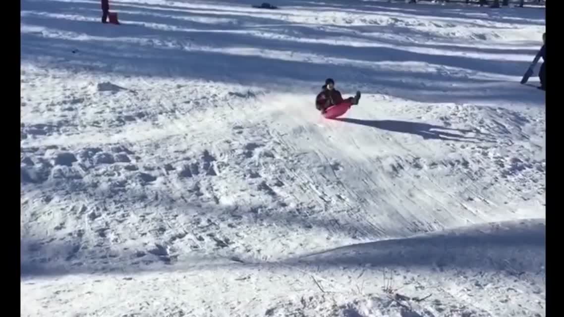Winter Wonderland Sledding Fails