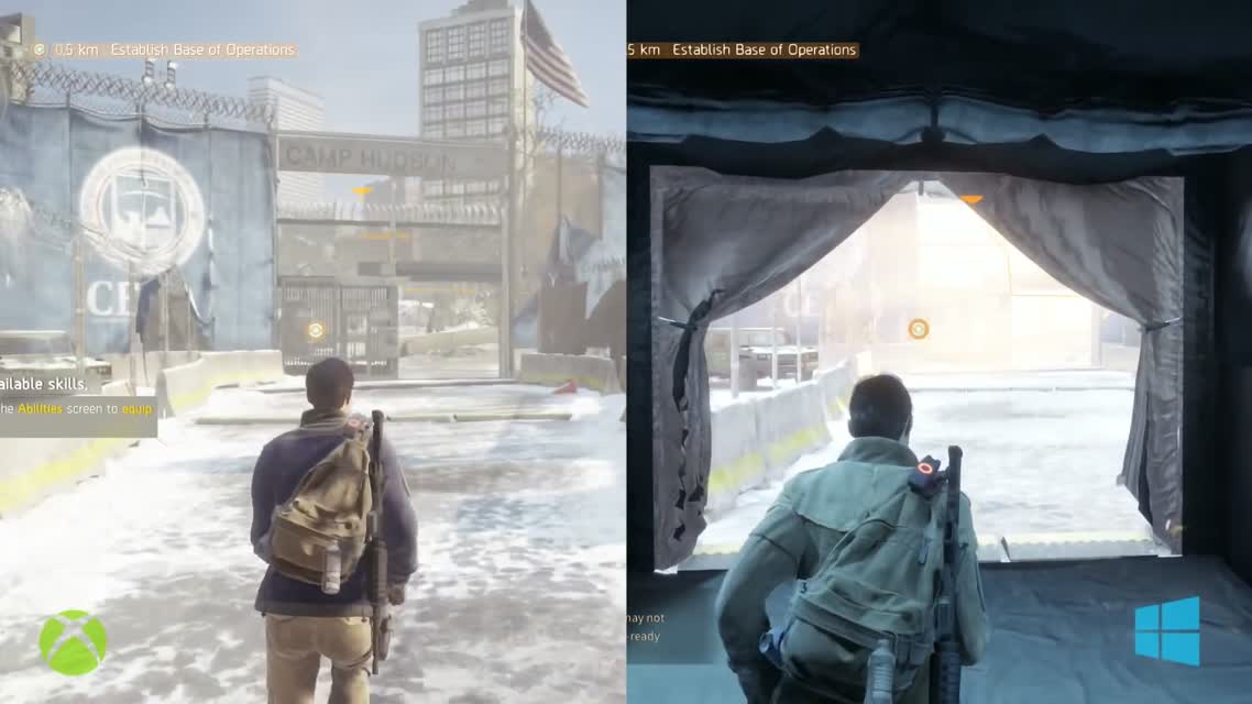 The Division BETA Comparison Xbox One vs PC (сравнение Xbox One и ПК)
