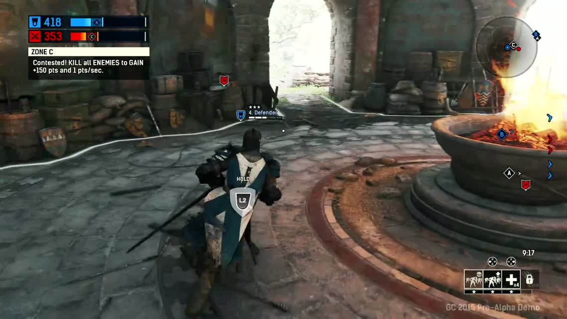 For Honor — Моя игра в матче с режимом Dominion  Gamescom 2015