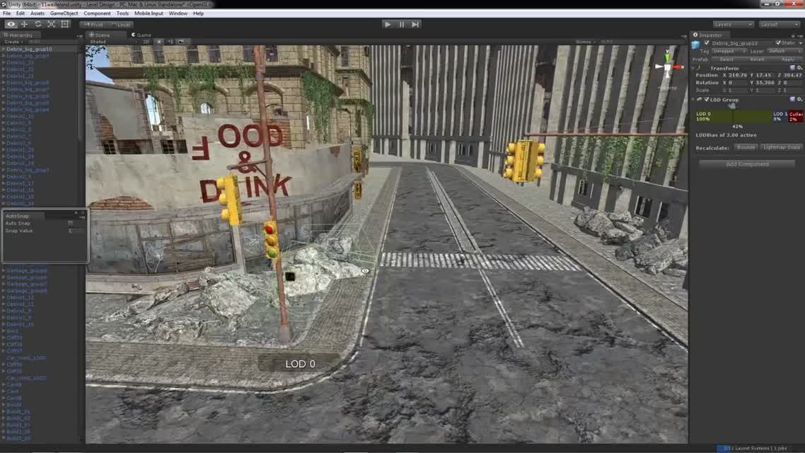Speed Level Design  Apocalyptic City - Unity 5