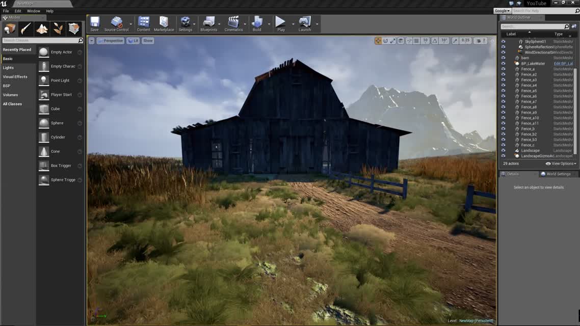 Speed Level Design - Abandoned Barn - Unreal Engine 4