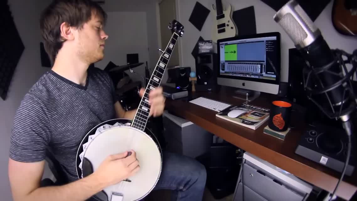 Slayer - Angel of Death (Banjo cover w- solos)