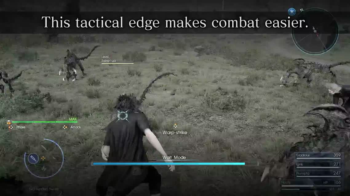 FINAL FANTASY XV - режим ожидания