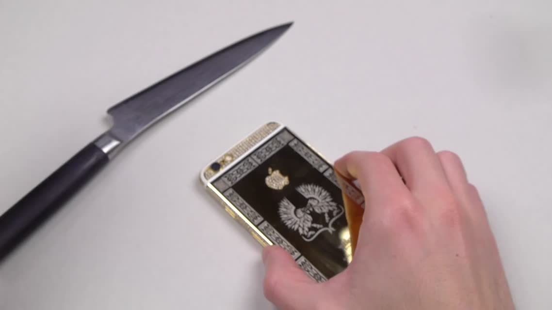 Наслаждение от царапания 24K Gold iPhone 6