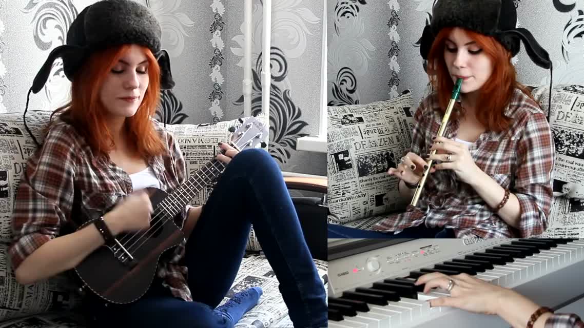 Gravity Falls Theme Cover (Ukulele Tin Whistle Piano)