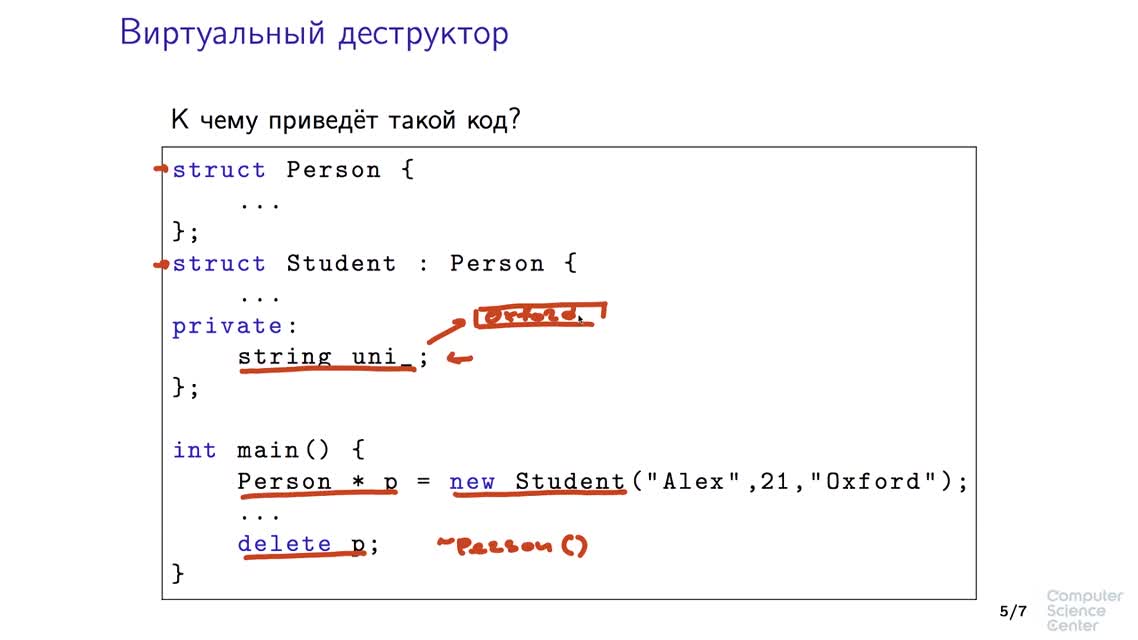 C++ STEPIC CSC - 4. Объектно-ориентированное программирование