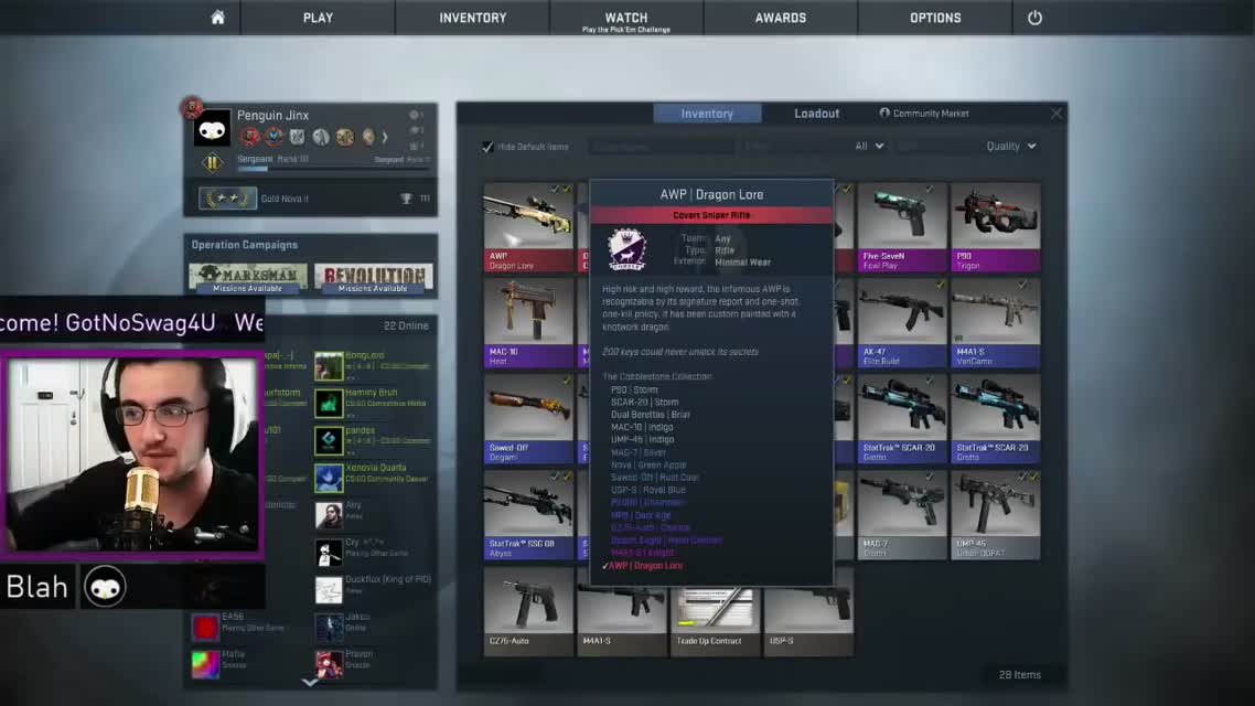1 ПОПЫТКА - 1 НОЖ! : Реакция на выпадение скинов в CS GO #4