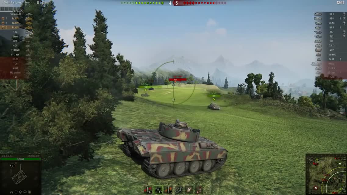WOT_Взвод Pz.Kpfw. VIV взял 15 фрагов