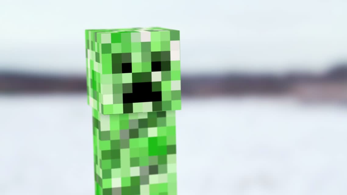 Minecraft в реальной жизни - Снежки с Крипером