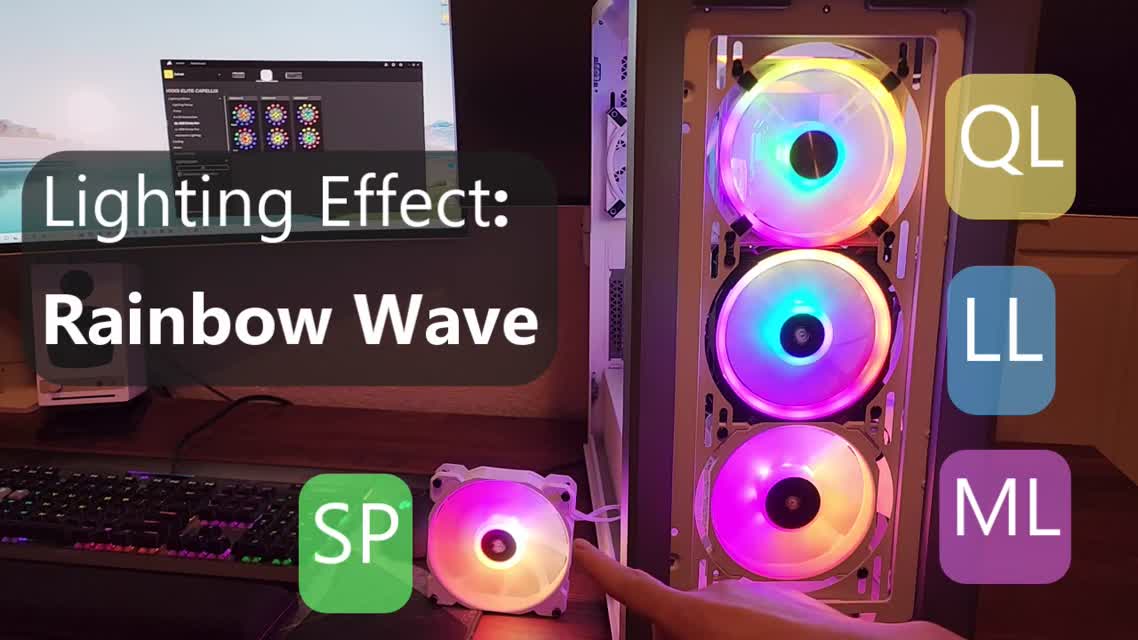 Corsair RGB Fans - QL vs LL vs ML vs SP (Lighting Comparison)